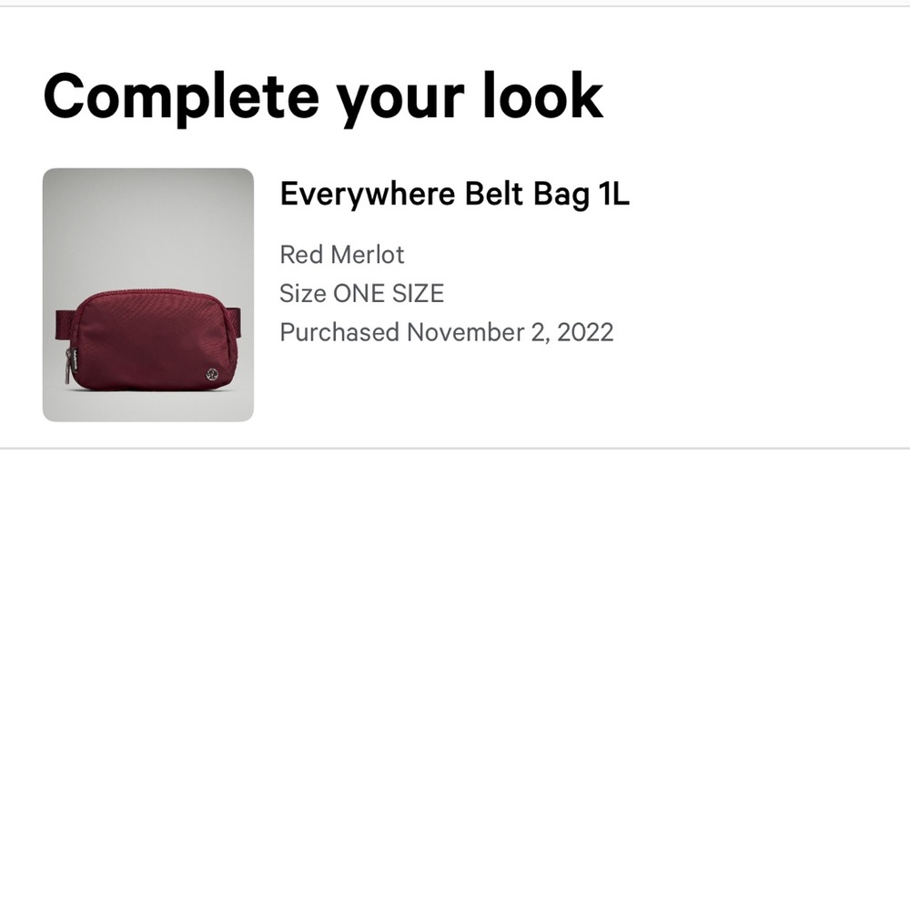 Everywhere Belt Bag 1L - Red Merlot
